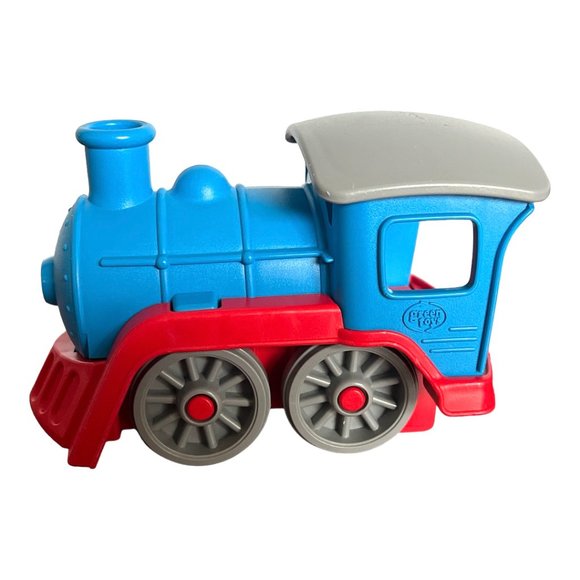 Green Toys 3- Pc Red & Blue Train Playset - Picture 4 of 11
